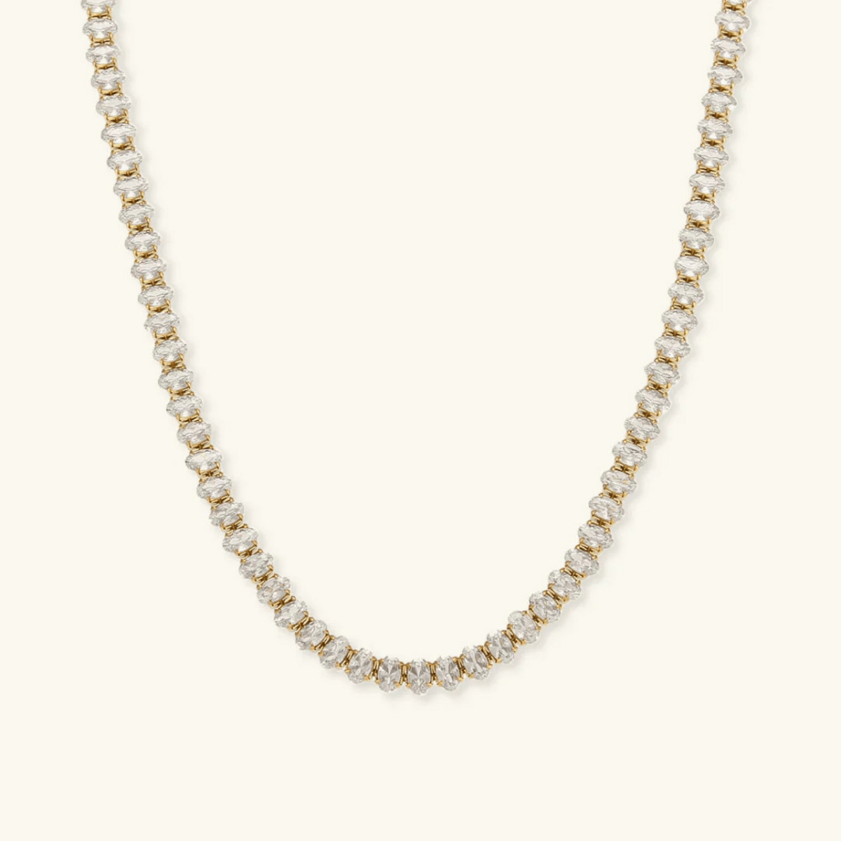 Ravello Diamond-Simulant Tennis Necklace