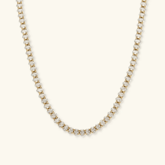 Ravello Diamond-Simulant Tennis Necklace