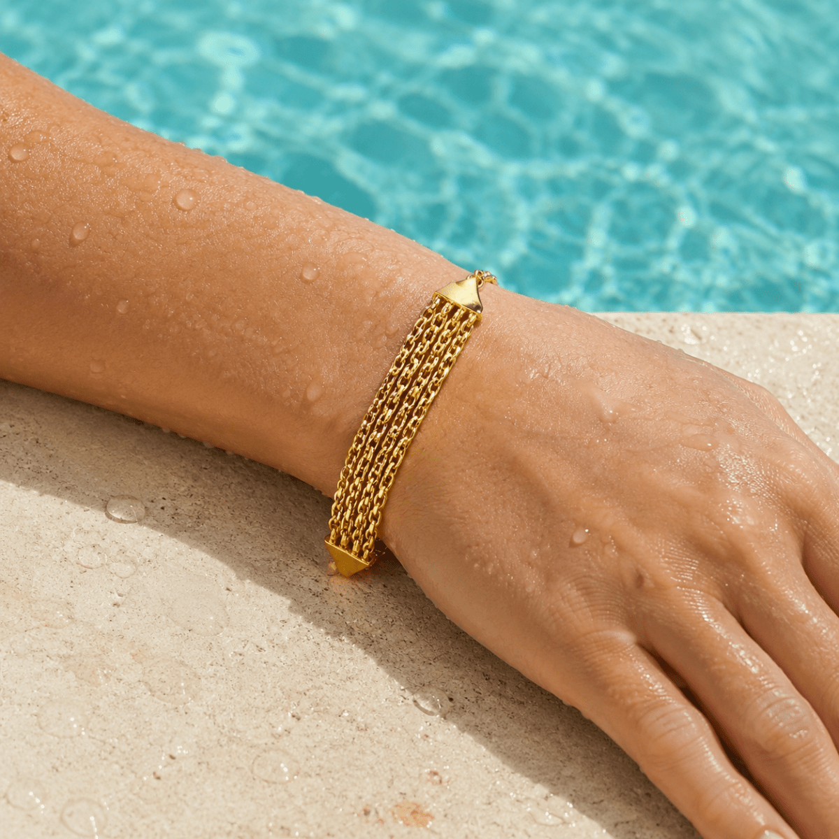Sabina Five-Row Chain Bracelet