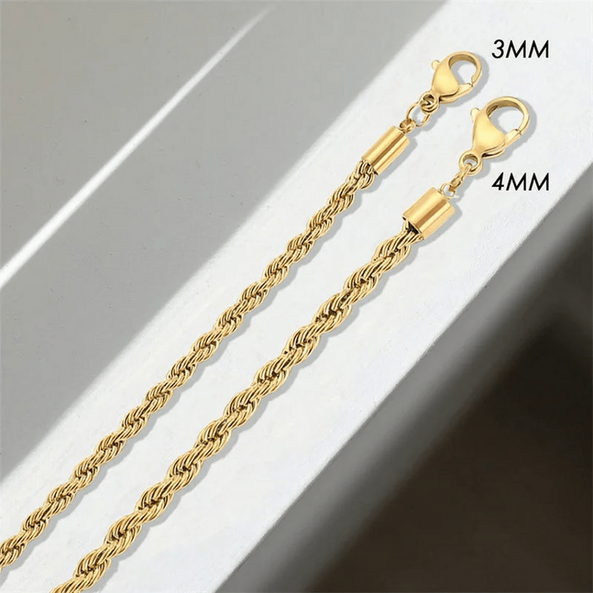 Selene Twisted Rope Chain Necklace