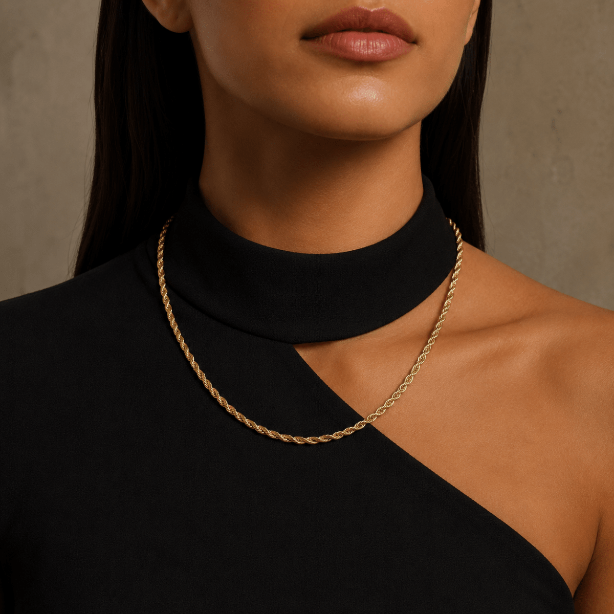 Selene Twisted Rope Chain Necklace