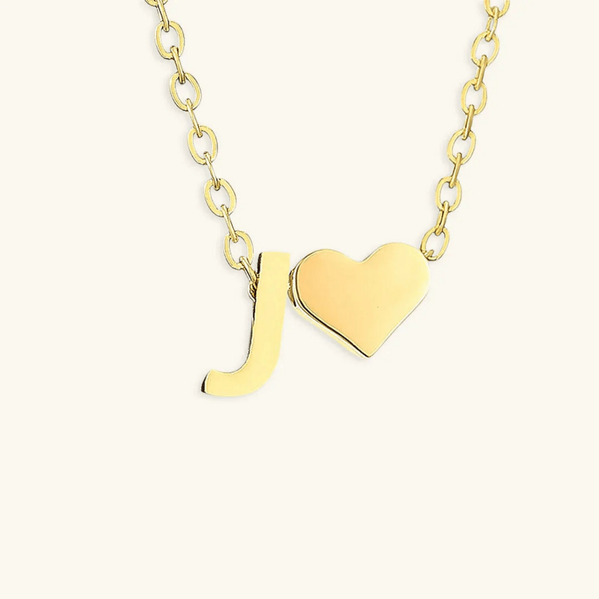 Seraya Heart Initial Necklace