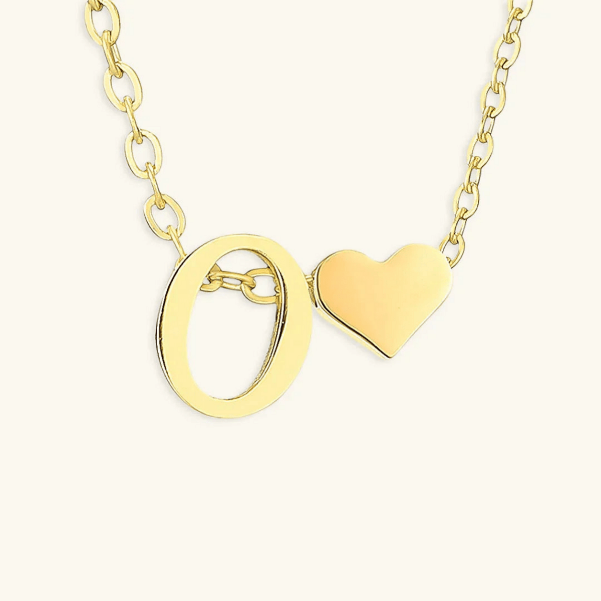 Seraya Heart Initial Necklace