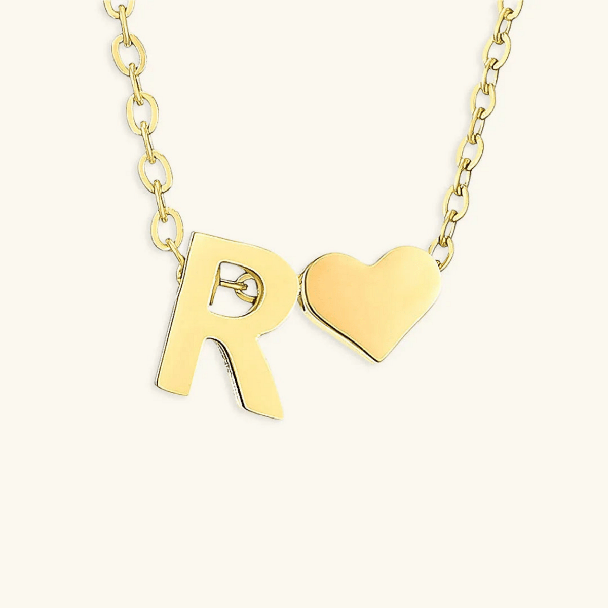 Seraya Heart Initial Necklace