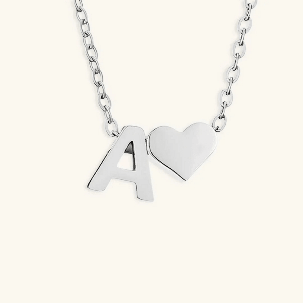 Seraya Heart Initial Necklace