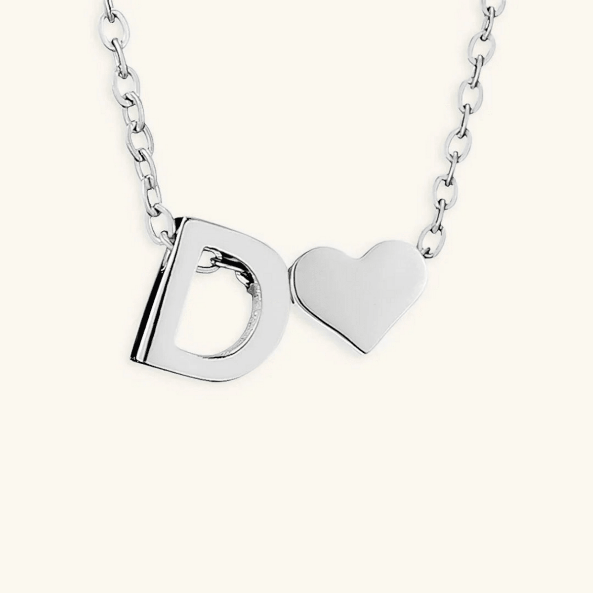 Seraya Heart Initial Necklace