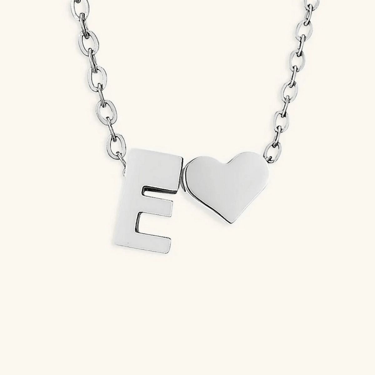 Seraya Heart Initial Necklace