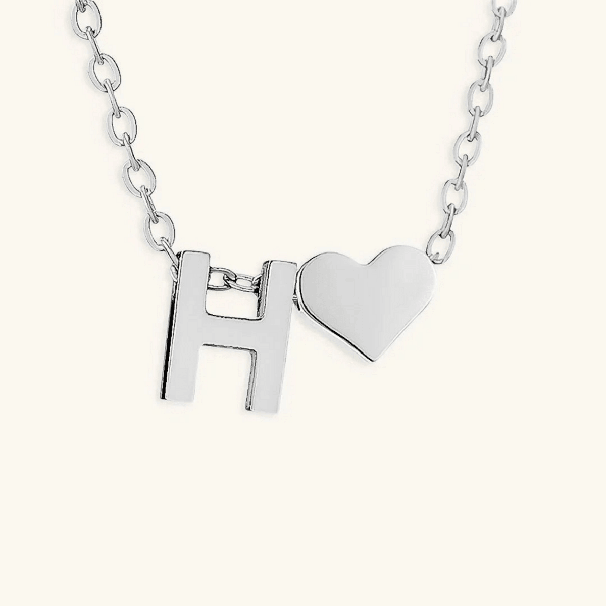 Seraya Heart Initial Necklace