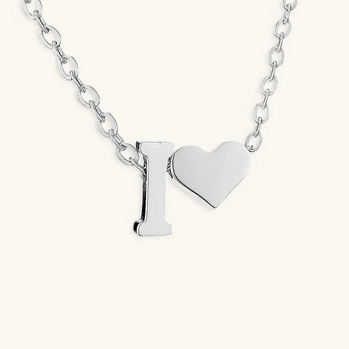Seraya Heart Initial Necklace