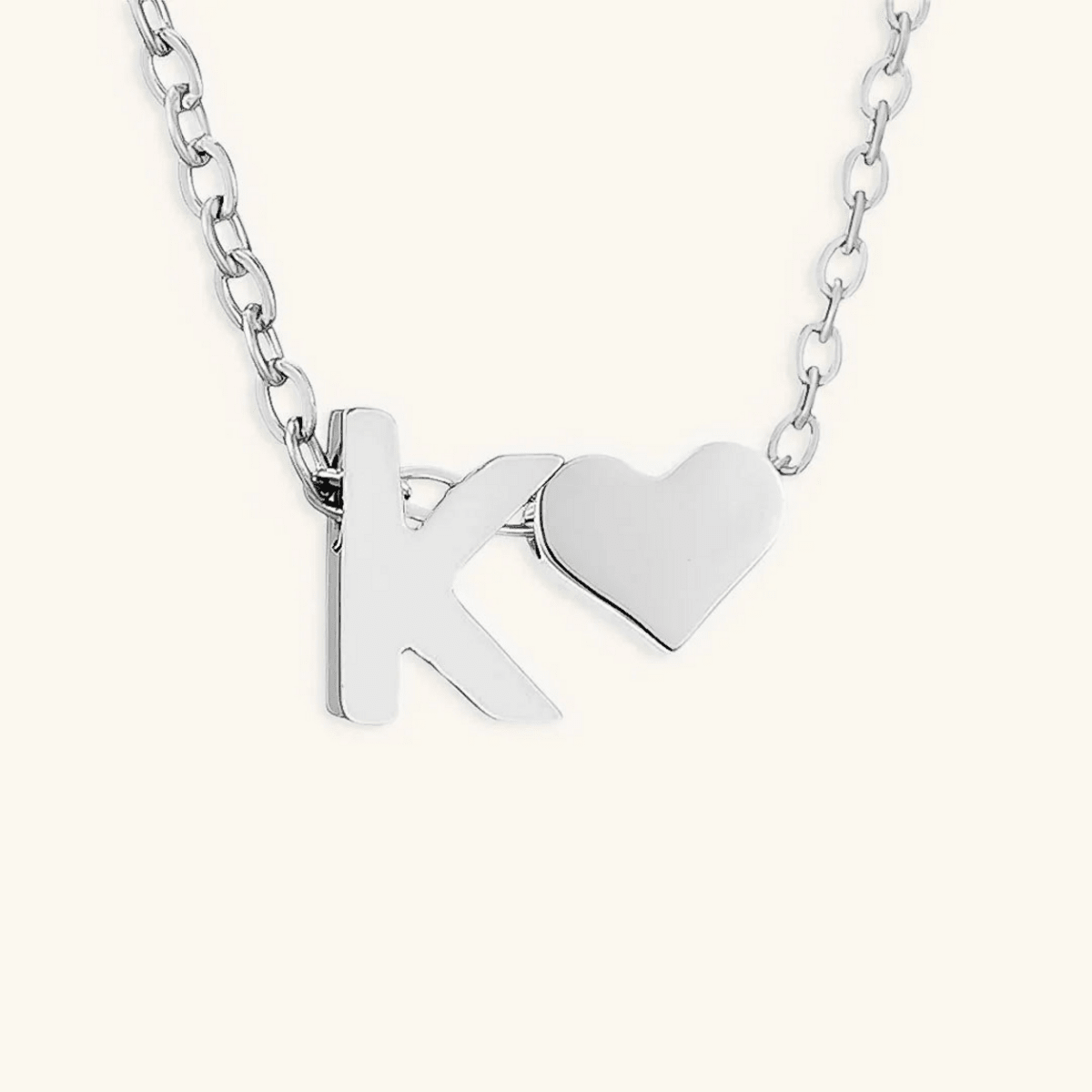 Seraya Heart Initial Necklace