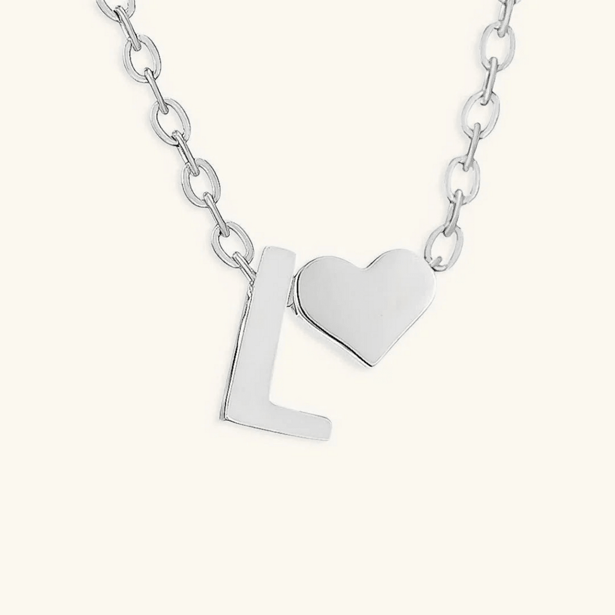 Seraya Heart Initial Necklace