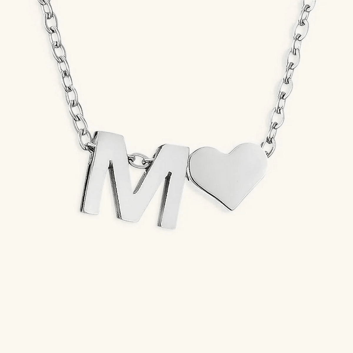 Seraya Heart Initial Necklace
