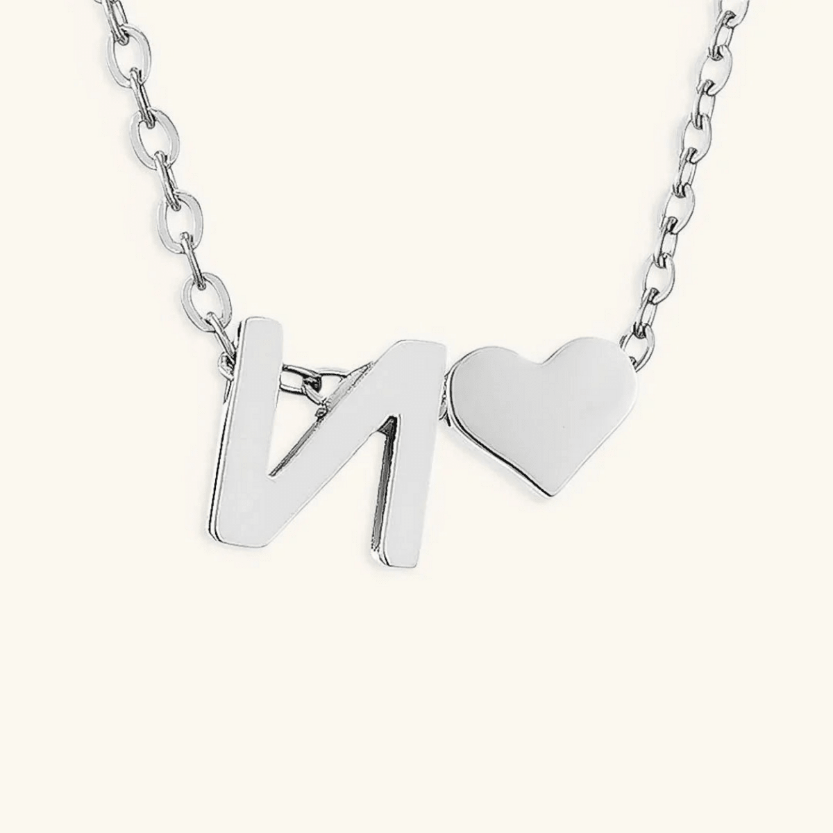 Seraya Heart Initial Necklace
