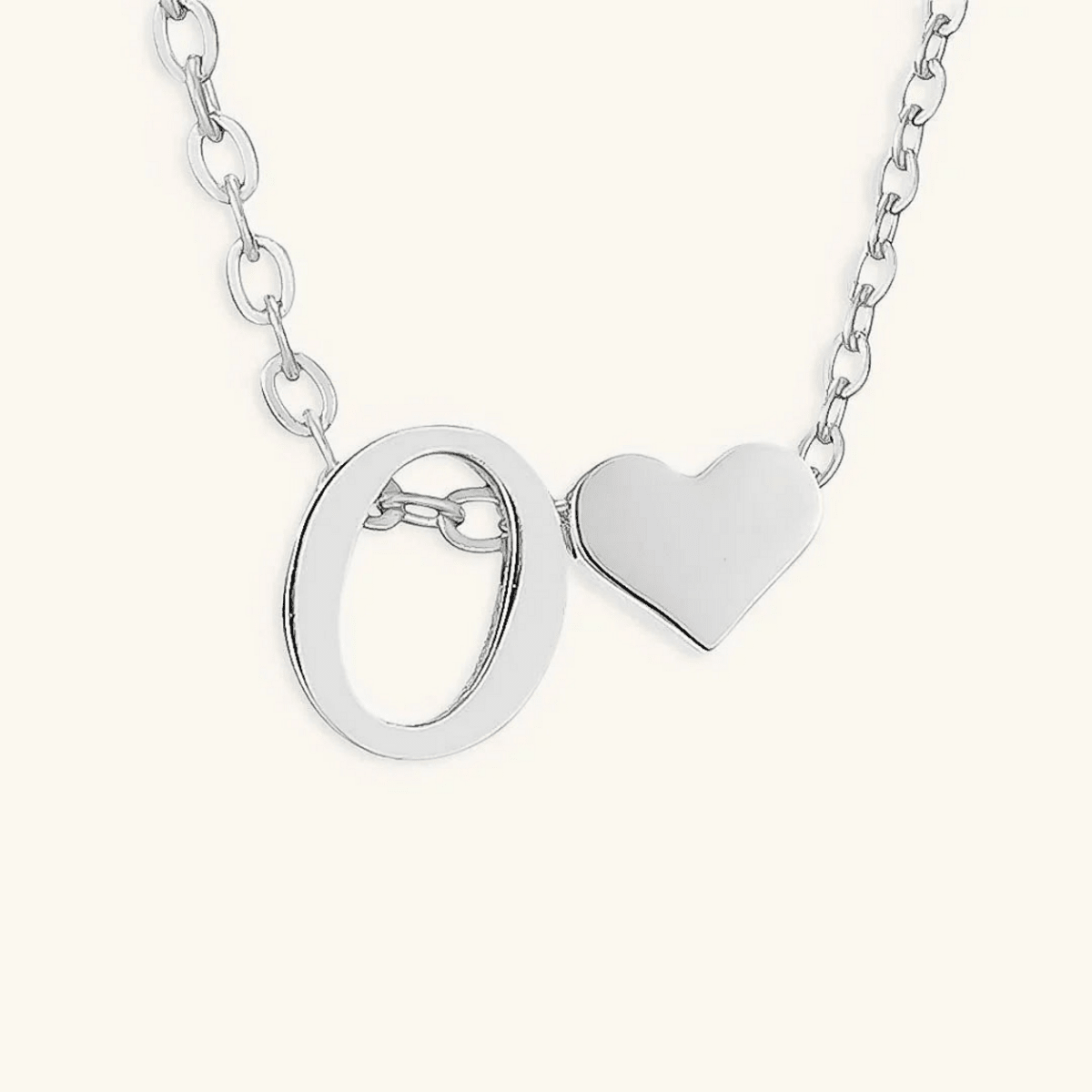 Seraya Heart Initial Necklace