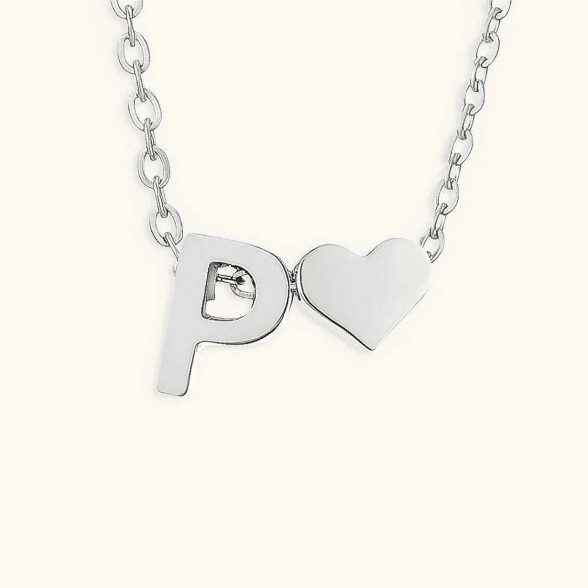Seraya Heart Initial Necklace