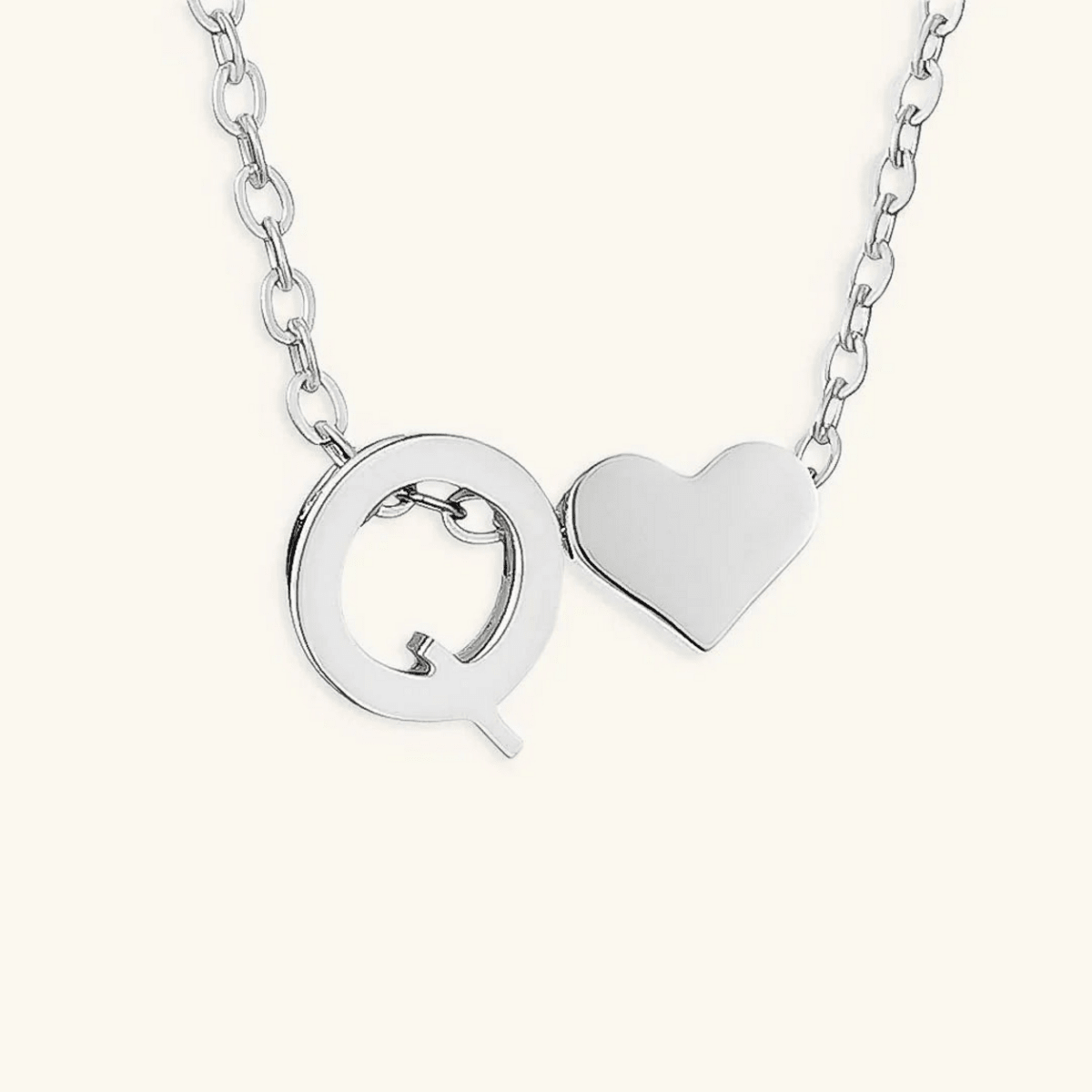 Seraya Heart Initial Necklace