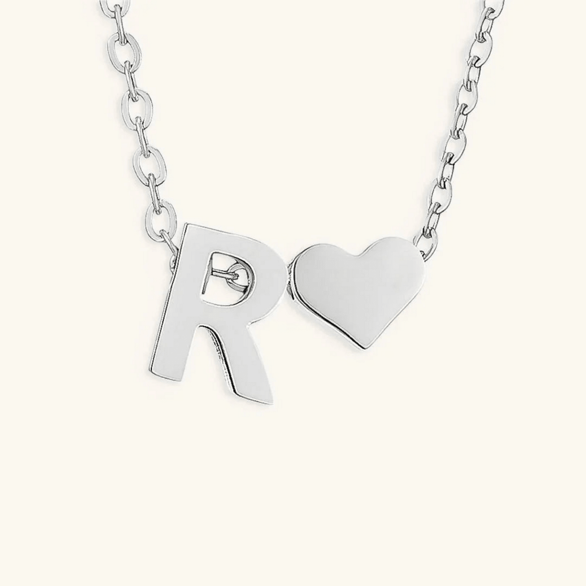 Seraya Heart Initial Necklace
