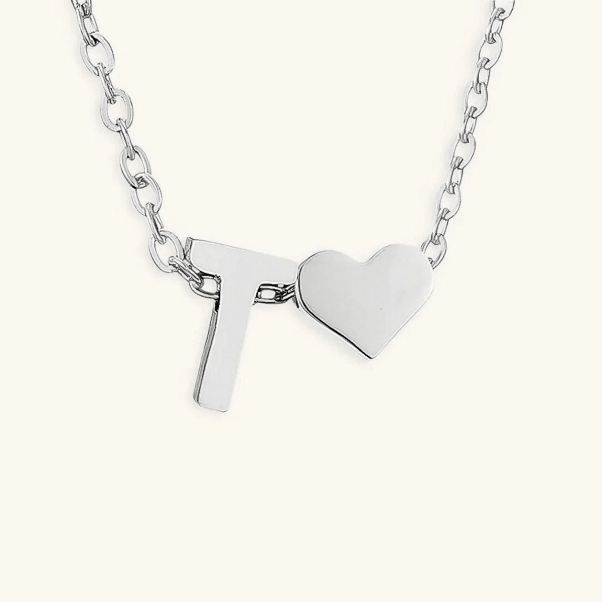 Seraya Heart Initial Necklace