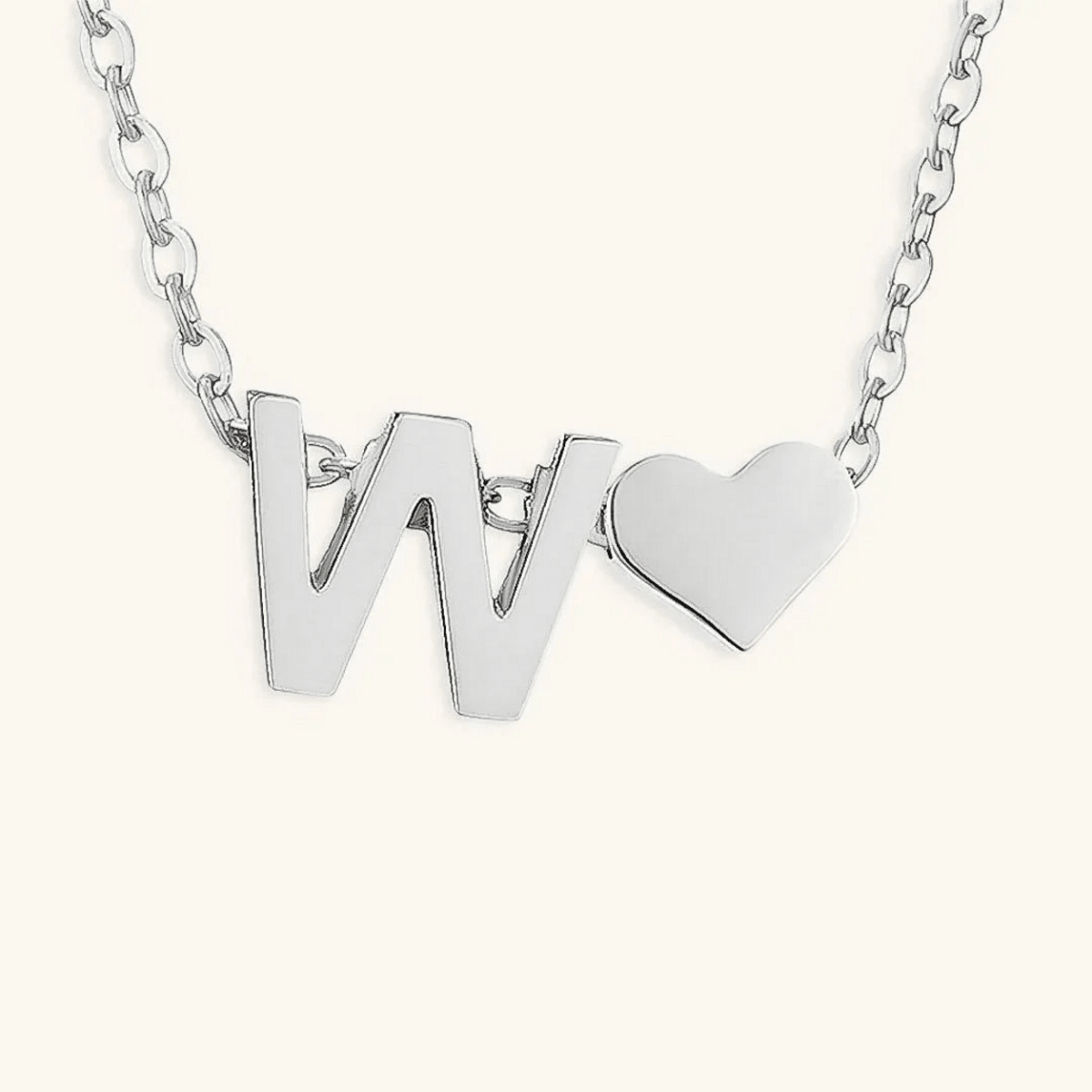 Seraya Heart Initial Necklace