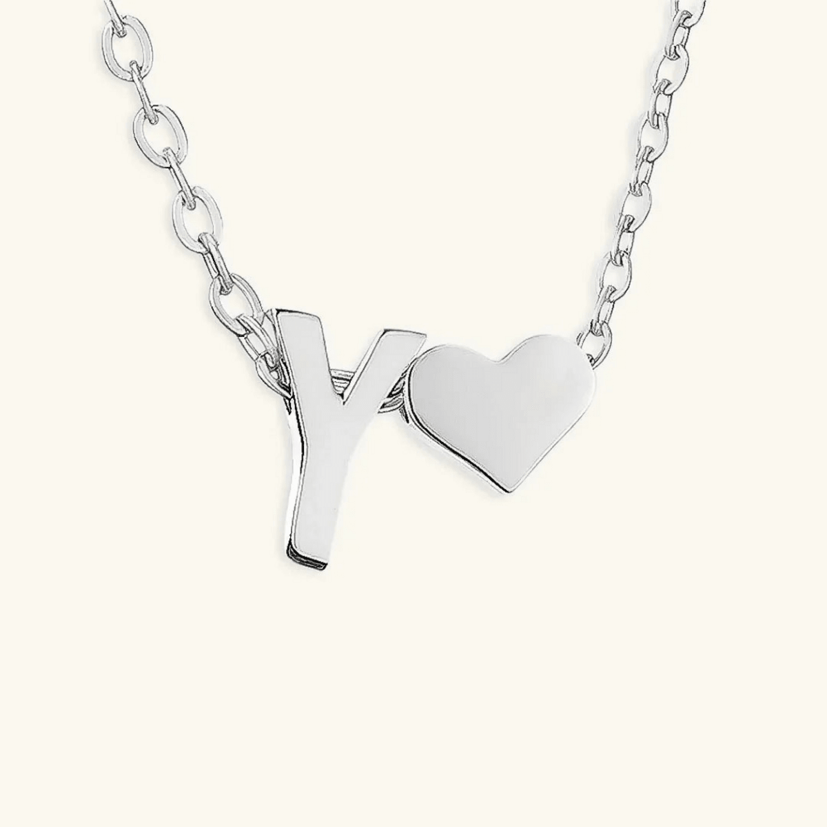 Seraya Heart Initial Necklace