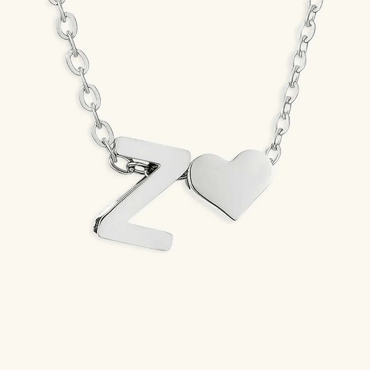 Seraya Heart Initial Necklace
