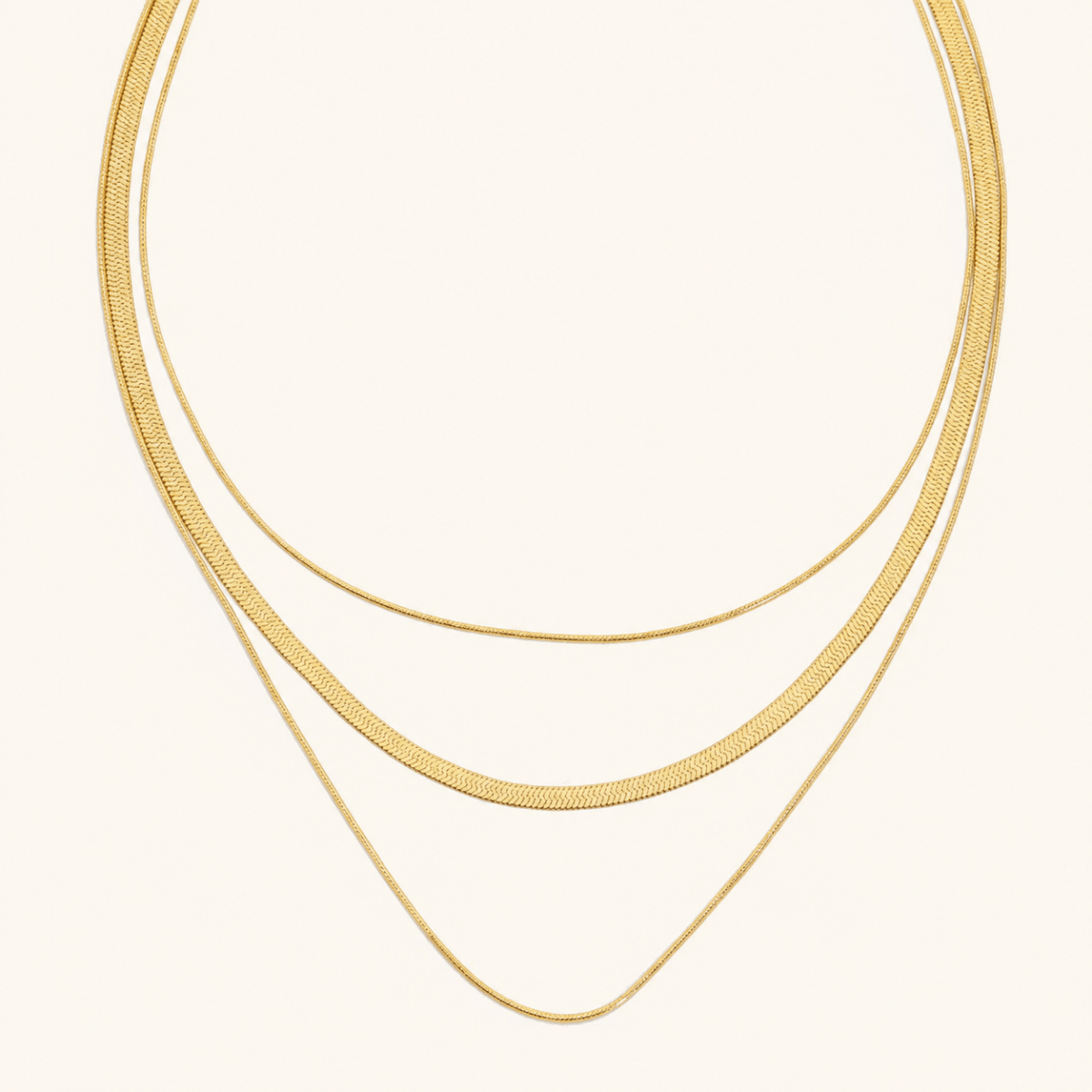 Siracusa Triple-Layer Chain Necklace