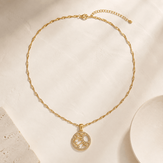 Solara Celestial Medallion Necklace