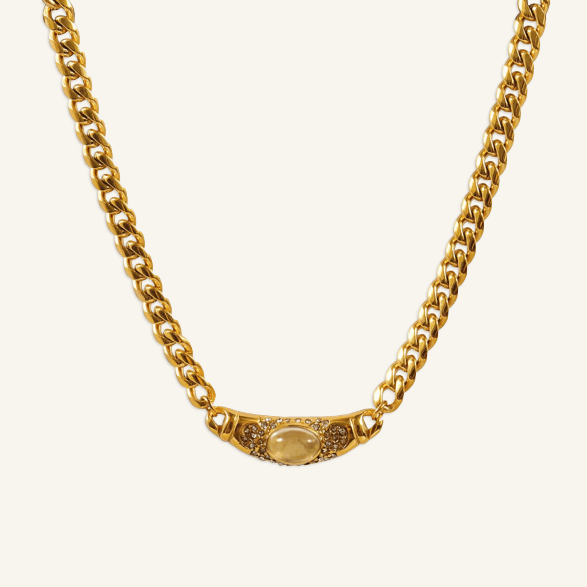 Sunlit Gem Pendant Necklace