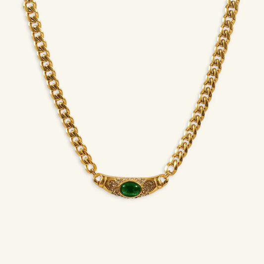 Sunlit Gem Pendant Necklace