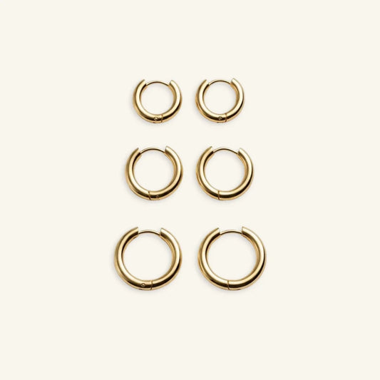 Sunlit Round Hoop Set