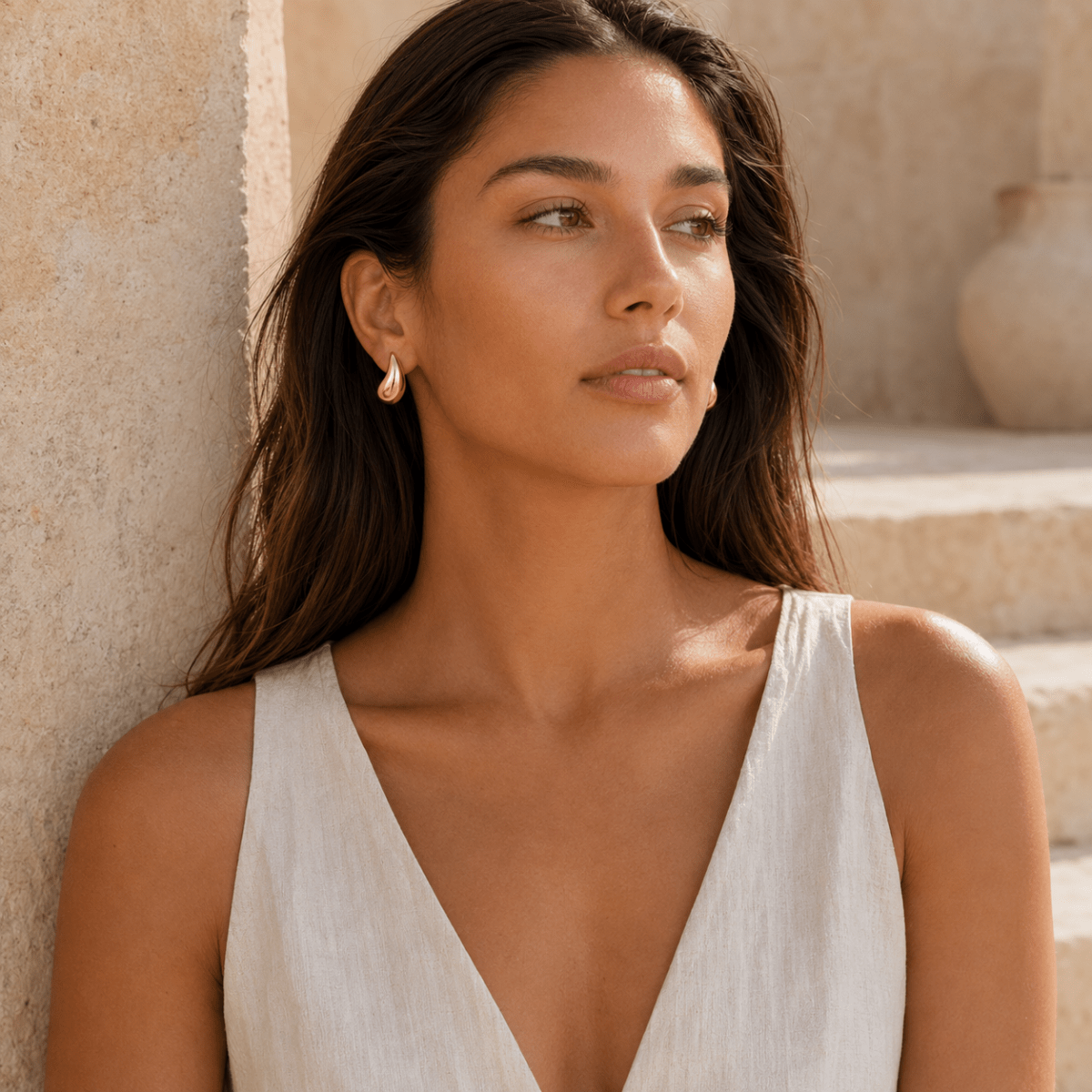 Sunlit Waterdrop Earrings