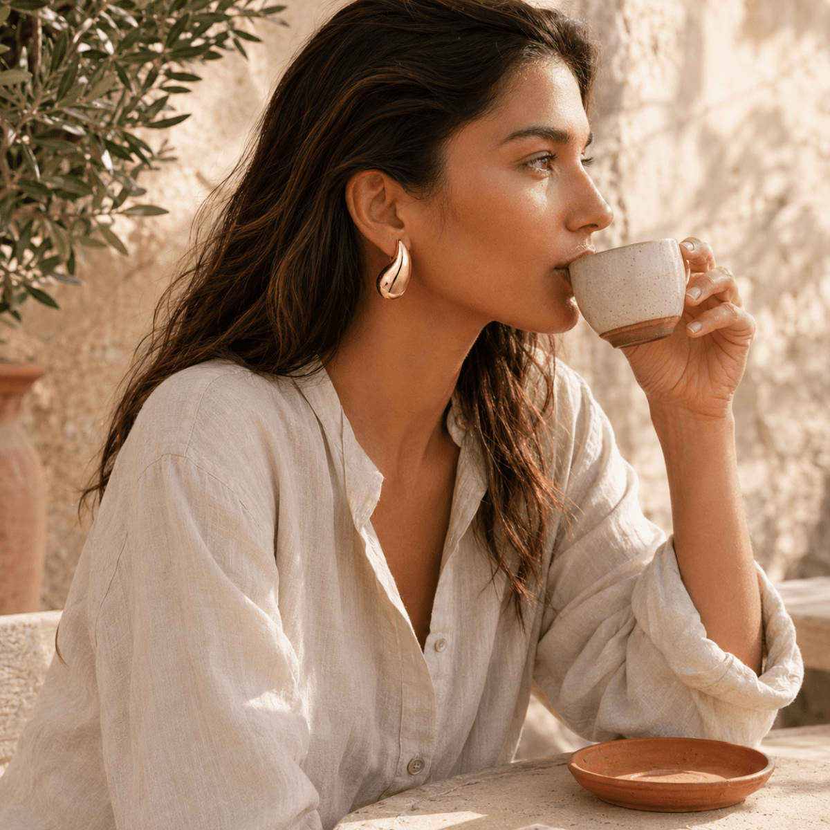Sunlit Waterdrop Earrings