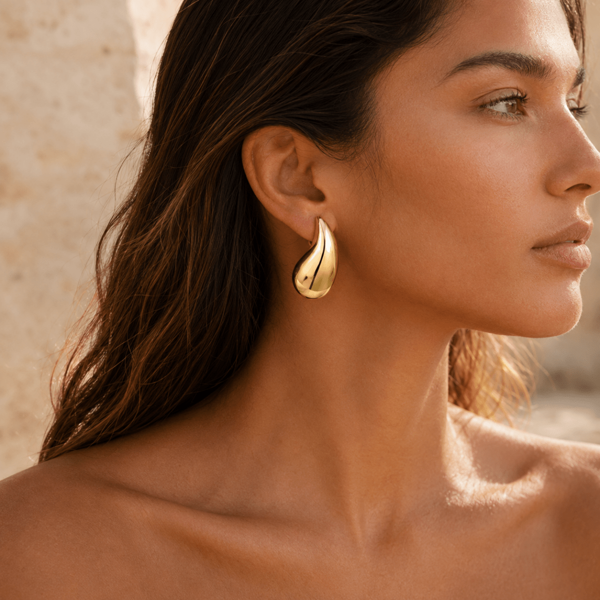 Sunlit Waterdrop Earrings