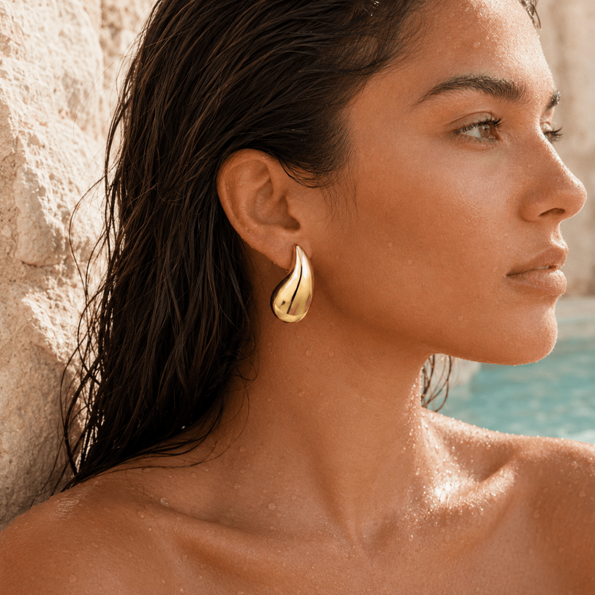 Sunlit Waterdrop Earrings