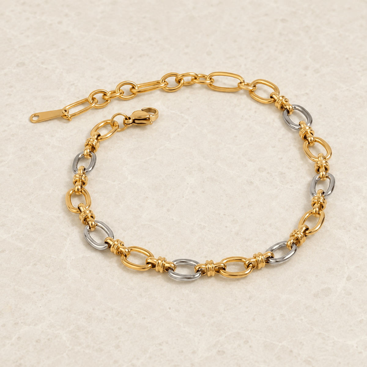 Taormina Two-Tone Wrapped-Link Bracelet