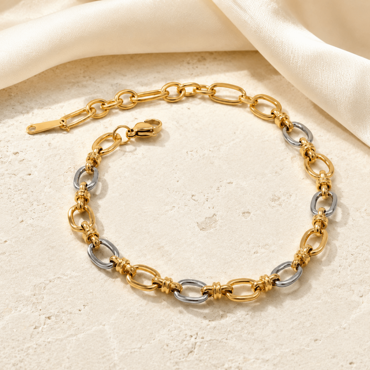 Taormina Two-Tone Wrapped-Link Bracelet