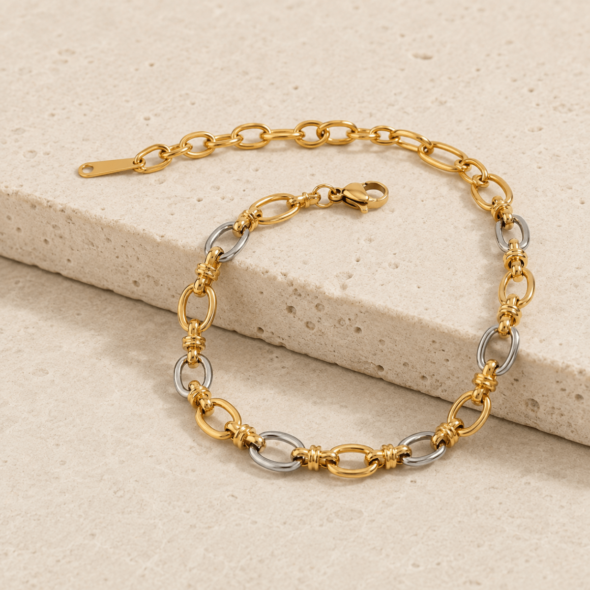 Taormina Two-Tone Wrapped-Link Bracelet