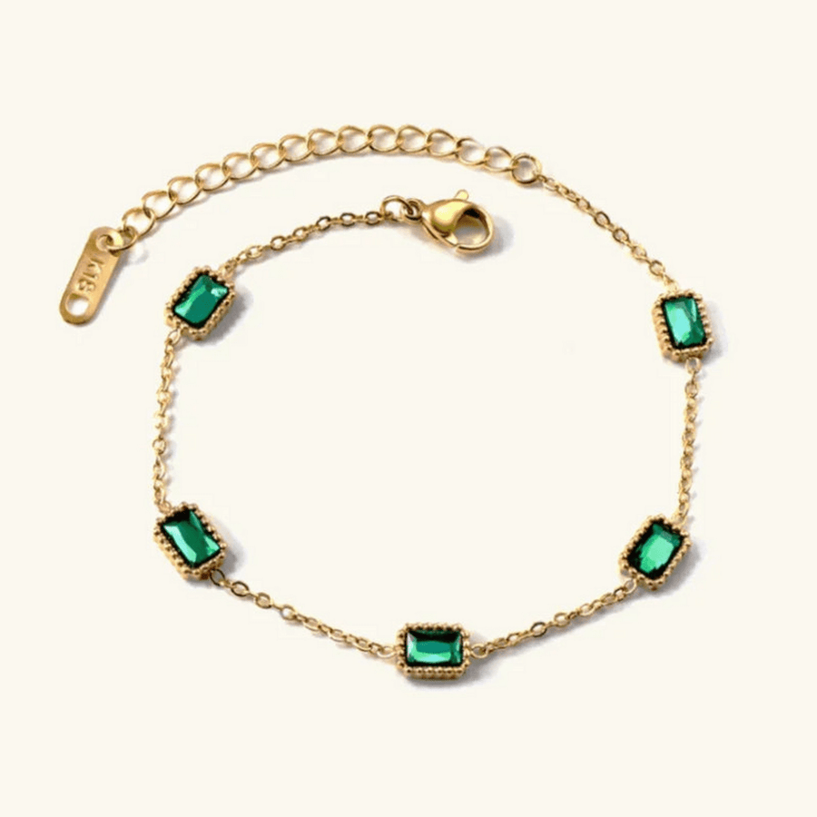 Virelia Five-Stone Halo Bracelet