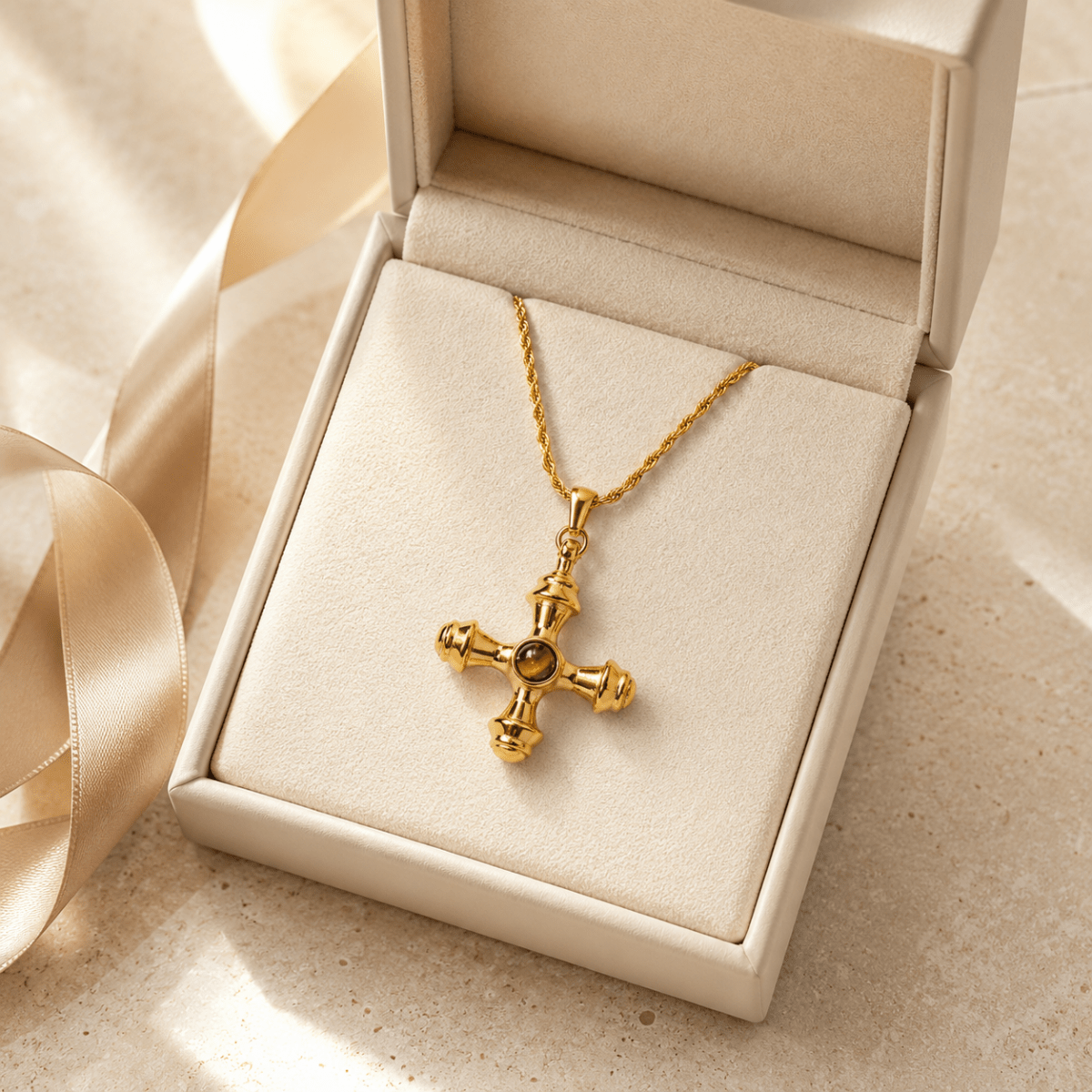 Zahara Ornate Cross Necklace