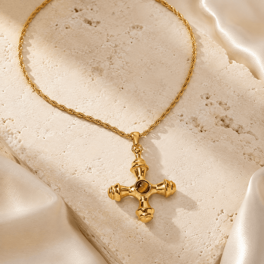 Zahara Ornate Cross Necklace
